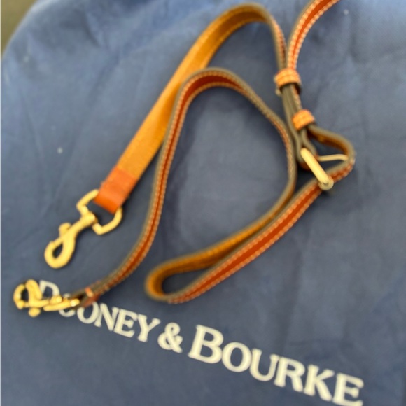 Dooney & Bourke Blush and Brown Satchel with Leather Accents - Picture 7 of 8